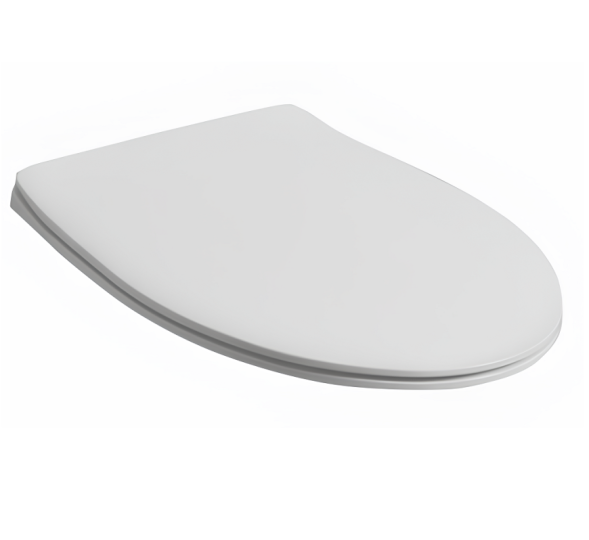 Сиденье с крышкой SIMAS LFT Spazio быстросъемное цвет белый петли хром LFT005