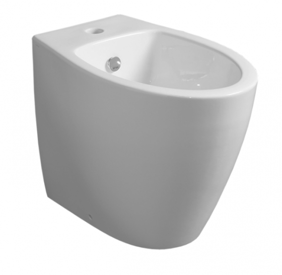 Биде SIMAS LFT Spazio Напольное приставное с одним отверстием цвет белый LFT21