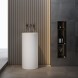 Vincea Раковина Солид Серфейс (Solid Surface)  VBS-6SP01MW, 400*400*850, напольная, цвет белый матовый