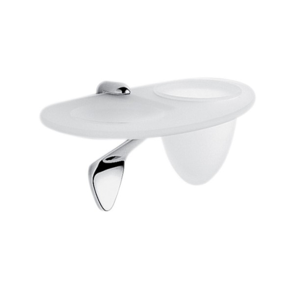 Стакан с мыльницей COLOMBO DESIGN KHALA B1804 настенный цвет хром