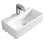 Раковина Artceram Quadro подвесная/накладная 50x27 с одним отверстием цвет белый  QUL0010100