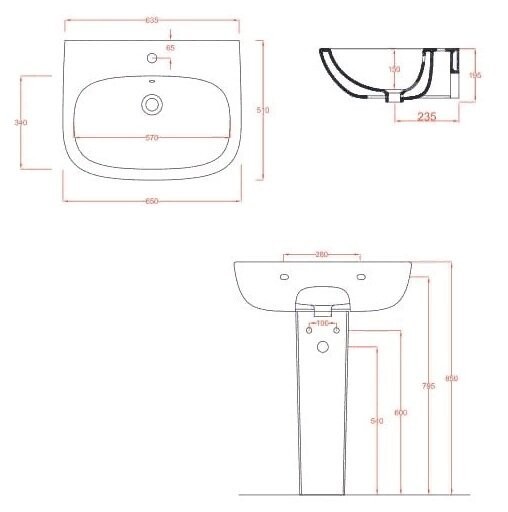 Пьедестал Artceram Ten для раковины цвет белый TEC003 01 00