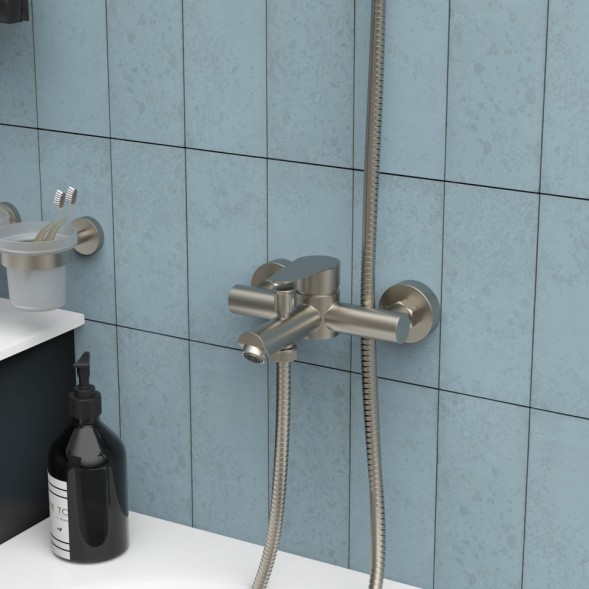 Paini 99PW105 Смеситель для ванны Верона с душ. к-том, сатин