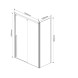 Vincea Душевой уголок Лугано (Lugano) VSR-1L1013CLB-1 1300*1000, черный, стекло прозрачное