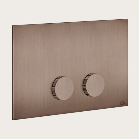 Gessi Клавиша смыва, Geberit Sigma 8#12, шгв 245*5*155, цвет Матовая латунь  54611#727
