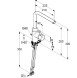 Смеситель KLUDI L-INE 428143977 для кухни