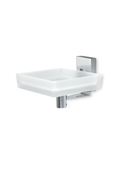 Stil Haus Quid, настенная стеклянная мыльница, цвет хром