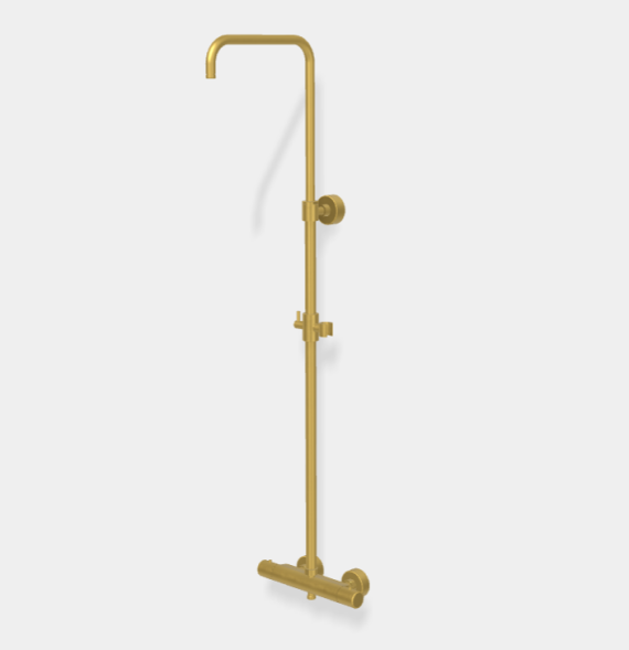 Душевой гарнитур, Fima Carlo Frattini, Shower column, цвет-брашированное золото F3255SOS