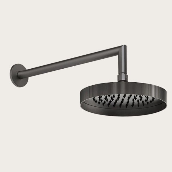Gessi Верхний душ, Rigato, 218*218, цвет Черный брашированный металл  63548#707