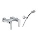 Fiore Kera, однорычажный смеситель для ванны с набором для душа, цвет хром
