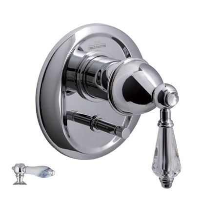 Смеситель для душа, Fima Carlo Frattini, Herend, на 2 потребителя, настенный встраиваемый, цвет-хром F5409X2CBCR