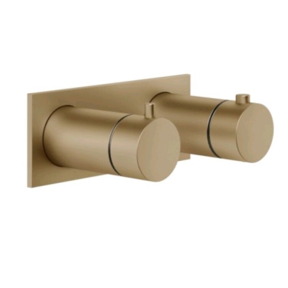 Gessi Смеситель для душа, Anello, на 2 потребителя, цвет бронза теплая 63334#735