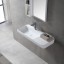 Vincea Раковина Солид Серфейс (Solid Surface)  VWB-6S590MW, 900*400*120, подвесная, цвет белый матовый