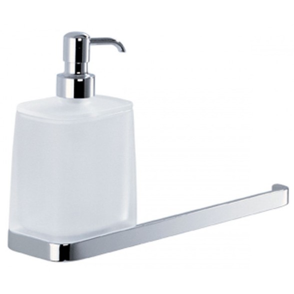Полотенцедержатель с дозатором COLOMBO DESIGN TIME W4274 настенный цвет хром