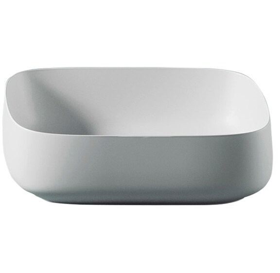 Раковина Artceram Cognac Quadro накладная без отверстий  цвет белый матовый COL008 05 00