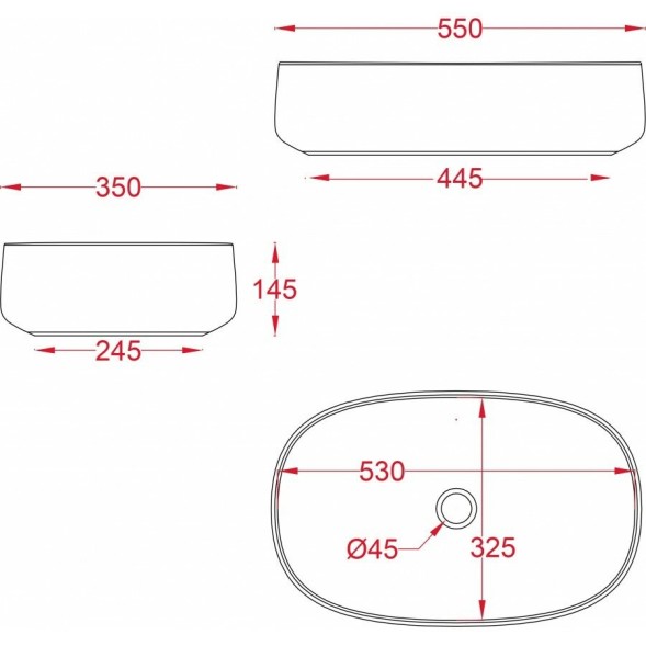 Раковина Artceram Cognac Quadro накладная без отверстий  цвет белый матовый COL008 05 00