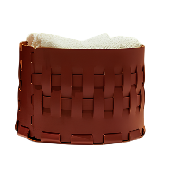 Корзинка COLOMBO DESIGN ADJ 1512.09/30 настольная цвет коньяк/бордо