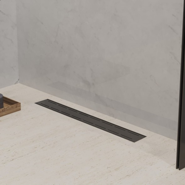 Paini Душевой лоток Line 450 мм D40, черный матовый