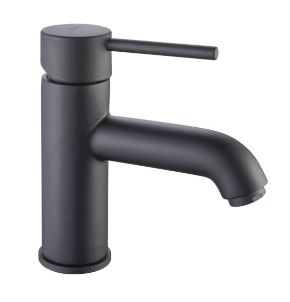 Emmevi Piper, однорычажный смеситель для раковины с донным клапаном, цвет черный матовый 45003/NEO
