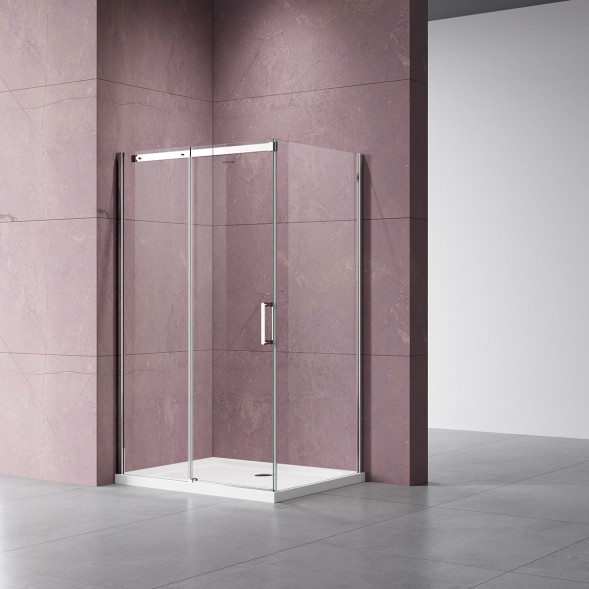 Vincea Душевой уголок Дайс (Dice) VSR-4D8015CL, 1500*800, хром, стекло прозрачное
