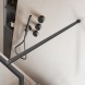 Vincea Душевая перегородка Волк-Ин (Walk-In) VSW-1HP100FLGM, 1000*2000, вороненая сталь, стекло рифленое