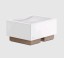 Gessi Мыльница, Rettangolo, шгв 105*85*56.5, цвет белый#черный брашированный металл  20825#707