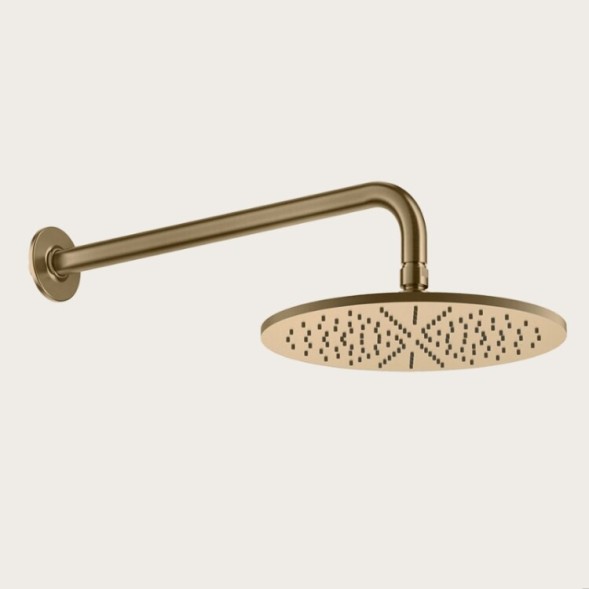 Gessi Верхний душ, Anello, Diamantao, 218*218, цвет брашированная бронза PVD  63448#726