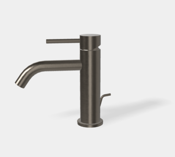 Смеситель для раковины, Fima Carlo Frattini, Spillo Up, цвет-брашированный чёрный хром F3031XSCS.1