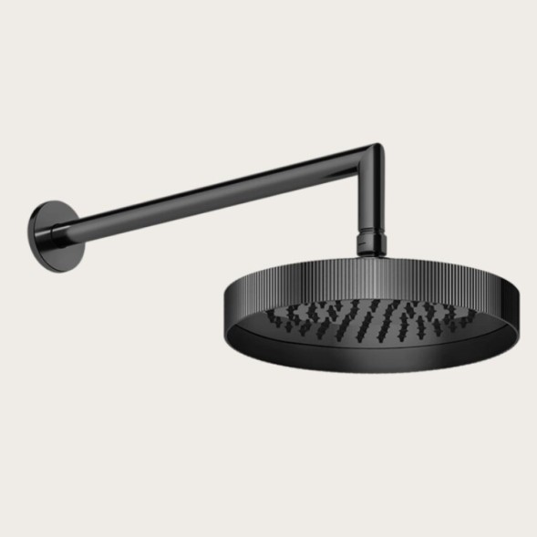 Gessi Верхний душ, Rigato, 218*218, цвет черный металл  63548#706