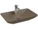 Раковина ISVEA SistemaY Clear накладная ШГВ 644*395*125 отверстия для смесителя 1 цвет коричневый матовый 10SY50065-2H