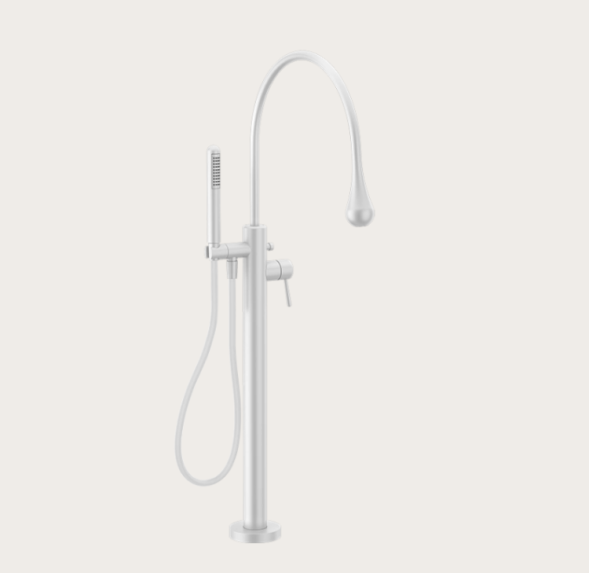 Gessi Смеситель для ванны и душа, GOCCIA, напольный, цвет Matt White