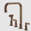 Gessi Смеситель для кухни, Inciso, цвет медь матовая