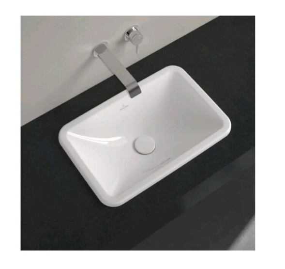 Villeroy&amp;Boch Раковина, Loop&amp;Friends, шгв 570*410*215, отверстия для смесителя-отсутствуют, цвет-альпийский белый (белый Alpin) 4A620001