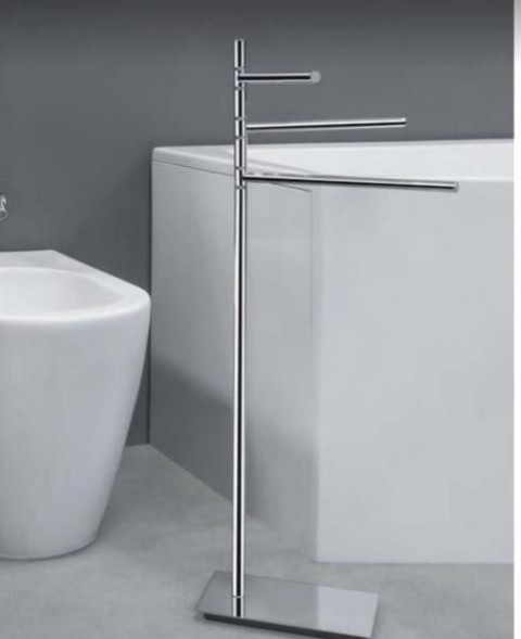 Стойка COLOMBO DESIGN SQUARE B9915 напольная с полотенцедержателем цвет хром