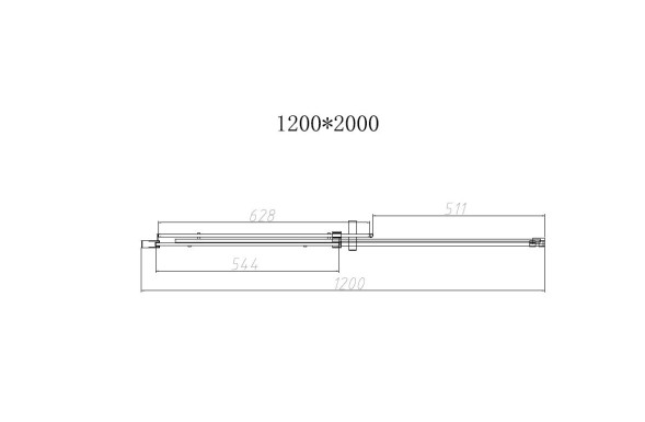 Vincea Душевая дверь Дайс (Dice) VDS-4D120CLGM, 1200, вороненая сталь, стекло прозрачное
