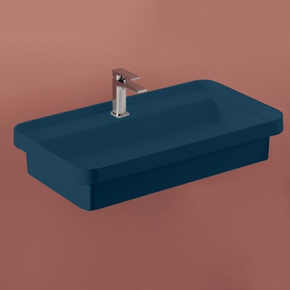 Раковина ArtCeram Fuori Scala встраиваемая  с одним отверстием цвет notte TFL0353600