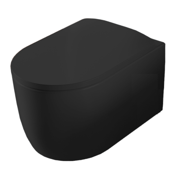 Унитаз Artceram Monet подвесной безободковый цвет черный матовый MNV001 17 00
