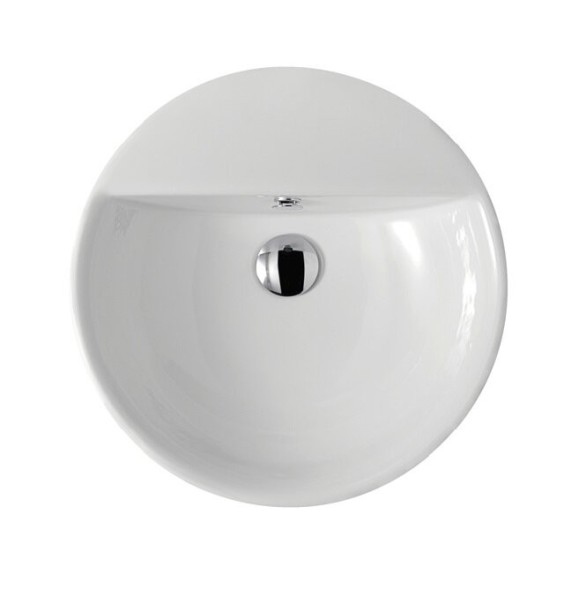 Раковина GALASSIA M2, EDEN 5203 накладная без отверстий с переливом цвет белый глянцевый