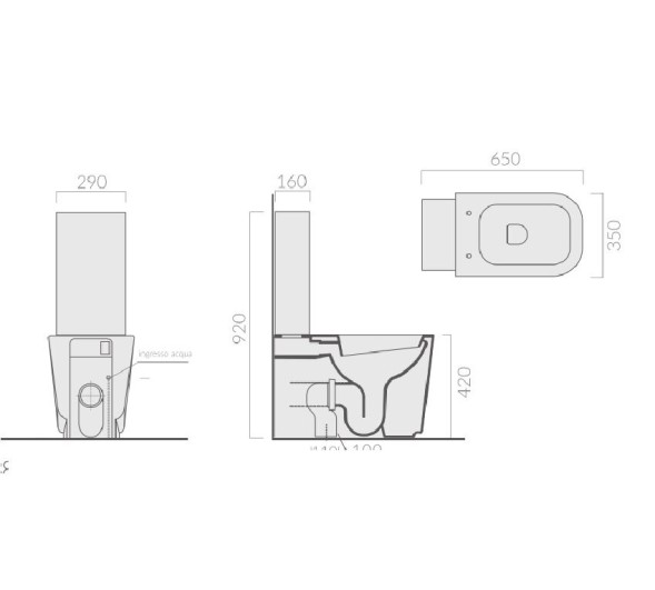 Бачок GALASSIA Meg11 9925 MT с системой двойного смыва цвет белый матовый
