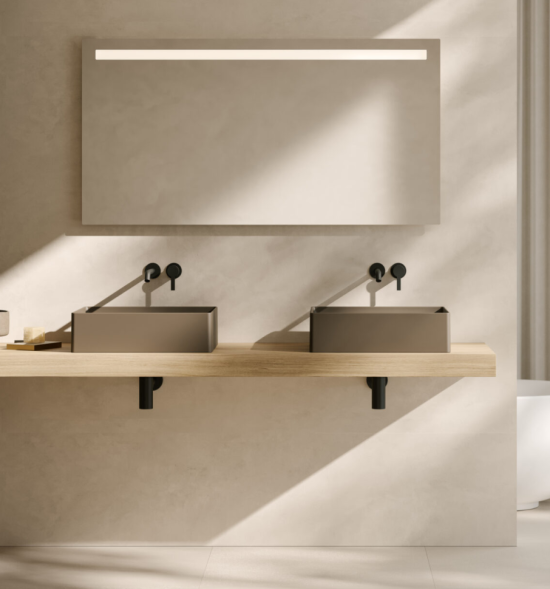 Раковина GLOBO T-EDGE на столешницу без отверстий цвет белый B6R54BI