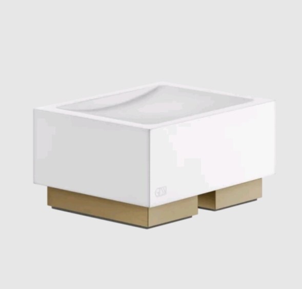 Gessi Мыльница, Rettangolo, шгв 105*85*56.5, цвет белый#черный металл  20825#706