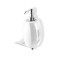 Stil Haus Aria, настенный белый керамический дозатор, цвет хром
