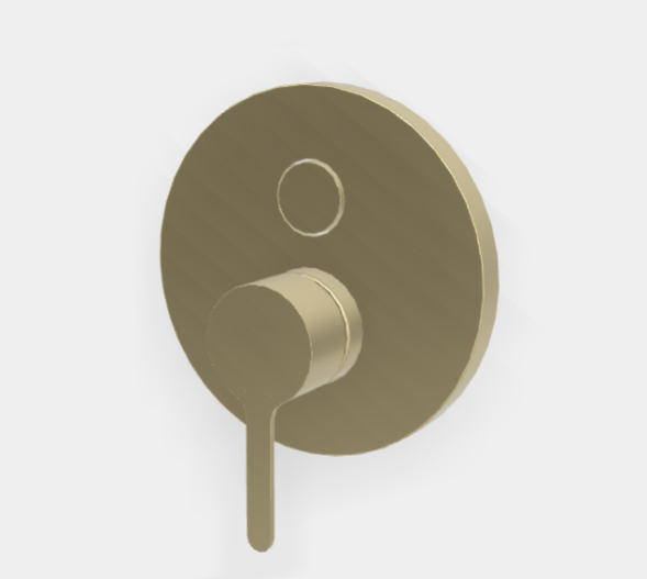 Смеситель для душа, Fima Carlo Frattini, Snap, цвет-брашированный шампань F3119E2HS