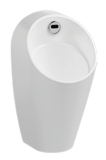 Писсуар сенсорный подвесной ISVEA Infinity белый глянцевый скрытый подвод воды сенсорный датчик автоматический слив в комплекте крепеж и сифон работает от батареи или от сети 10NF92001