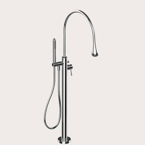 Gessi Смеситель для ванны и душа, Goссia, напольный, цвет хром