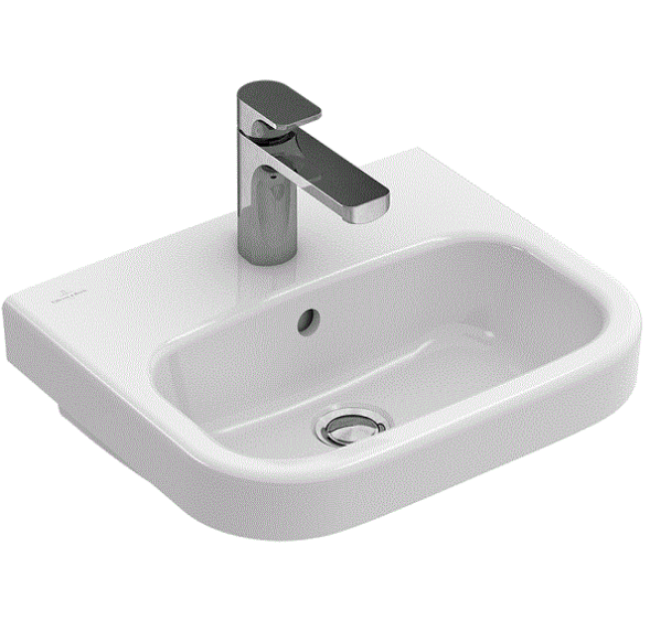 Villeroy&amp;Boch Раковина, Architectura, шг 500*380, отверстия для смесителя-1, CeramicPlus, цвет-альпийский белый 437350R1