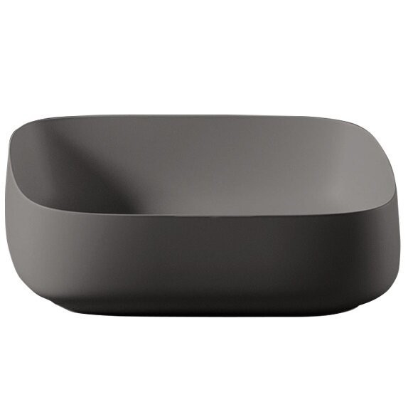 Раковина Artceram Cognac Quadro накладная без отверстий  цвет черный  COL008 03 00