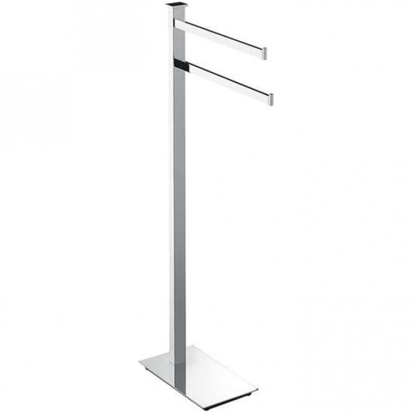 Стойка COLOMBO DESIGN UNITS B9103 напольная с 2 полотенцедержателями цвет хром