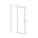 Vincea Душевая дверь Дайс (Dice) VDS-4D130CL, 1300, хром, стекло прозрачное