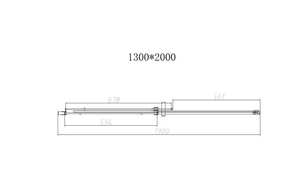 Vincea Душевая дверь Дайс (Dice) VDS-4D130CL, 1300, хром, стекло прозрачное